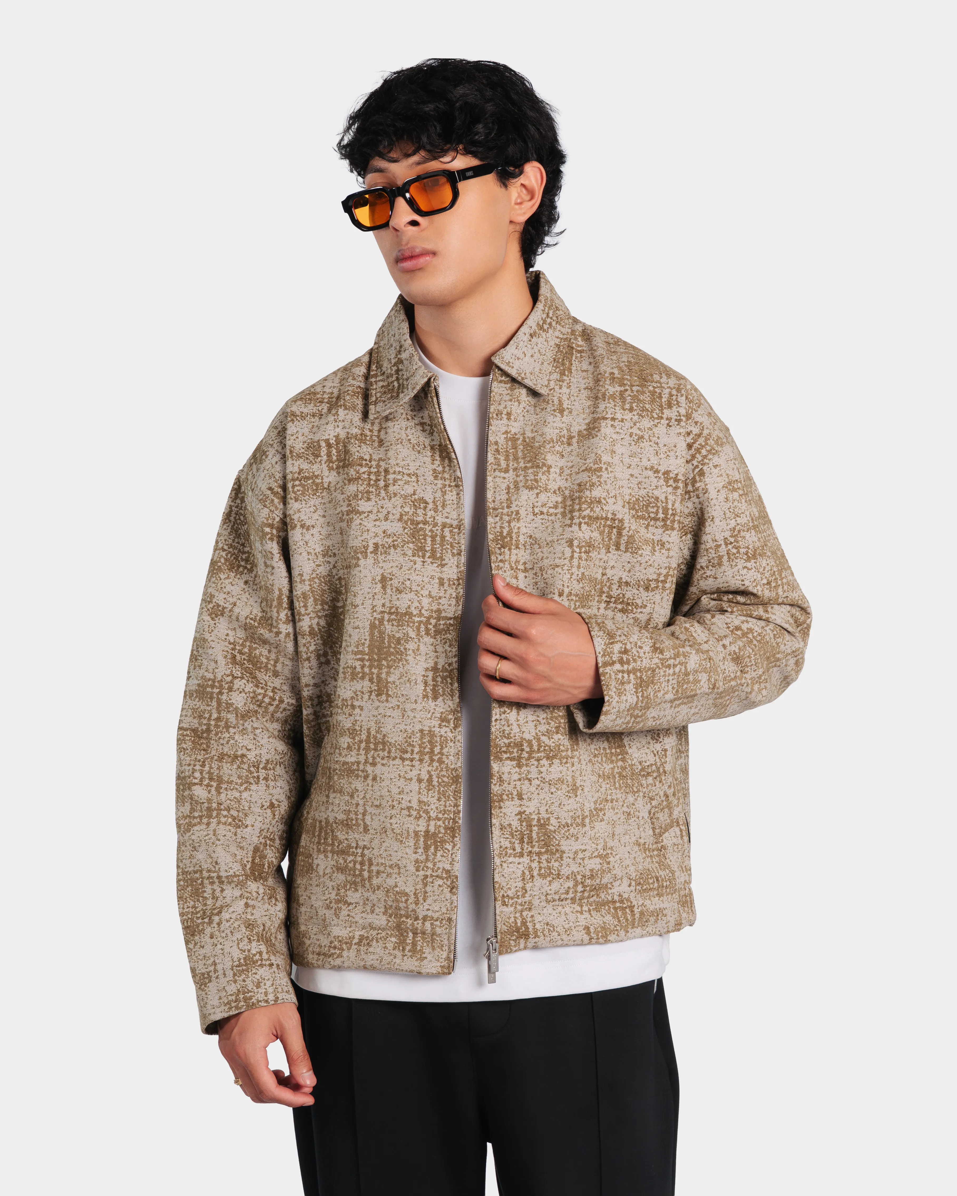 Floral Denim Jacquard Jacket - Image 2