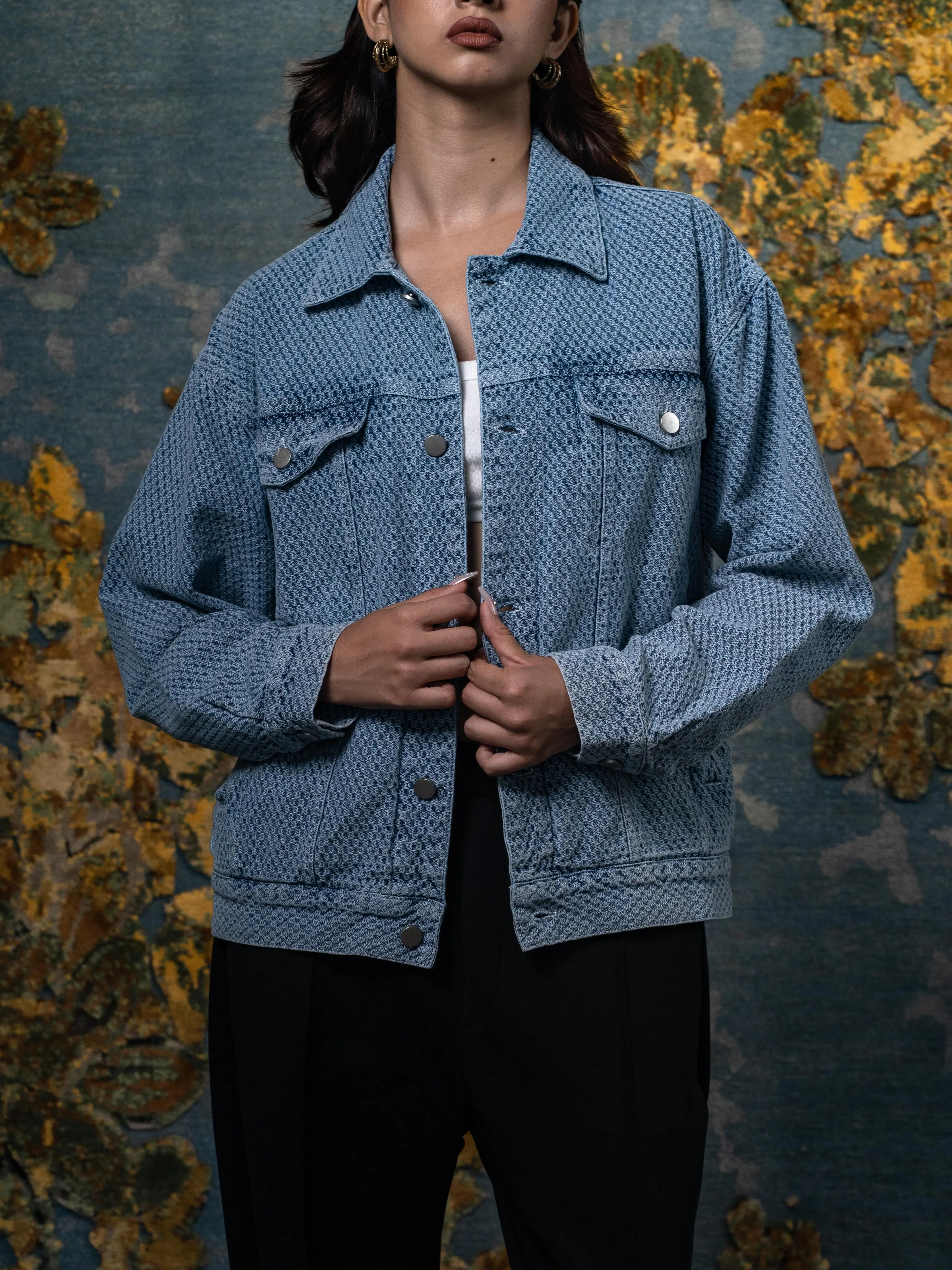 Textured Trucker Jacket