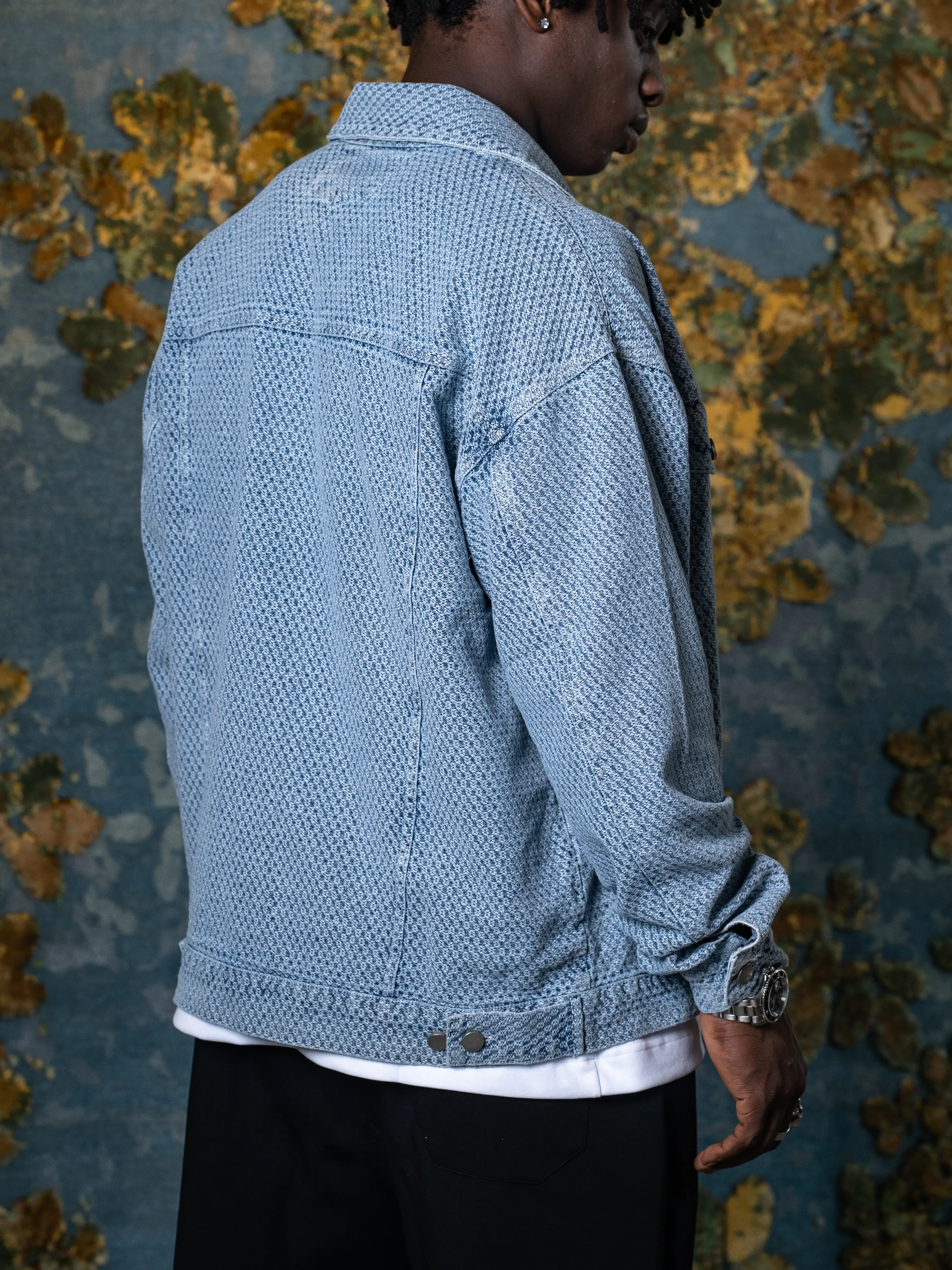 Textured Trucker Jacket - Image 3